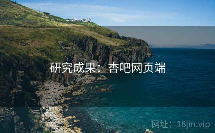 研究成果：杏吧网页端