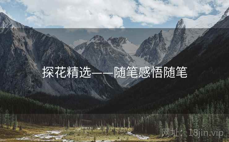 探花精选——随笔感悟随笔 探花精选——随笔感悟随笔